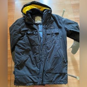 Matix winter jacket. Large. Black zip up jacket.